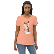 Load image into Gallery viewer, Baby Fox - Women's Fitted Eco Tee - Keen Eye Design