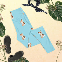 Load image into Gallery viewer, Baby Fox - Yoga Leggings (Blizzard Blue) - Keen Eye Design