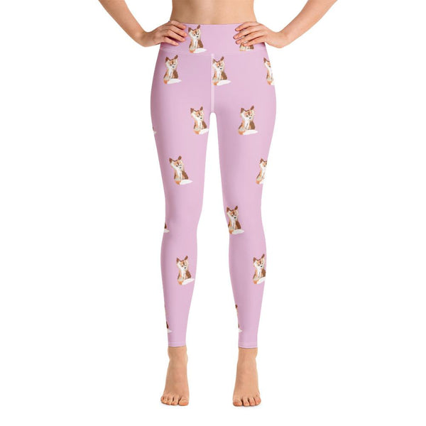 Baby Fox - Yoga Leggings (Twilight) - Keen Eye Design