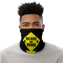 Load image into Gallery viewer, Beard On Board (V1) - Neck Gaiter (black) - Keen Eye Design