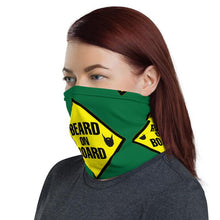 Load image into Gallery viewer, Beard On Board (V1) - Neck Gaiter (dark green) - Keen Eye Design