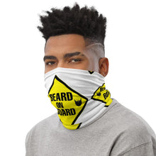 Load image into Gallery viewer, Beard On Board (V1) - Neck Gaiter (white) - Keen Eye Design