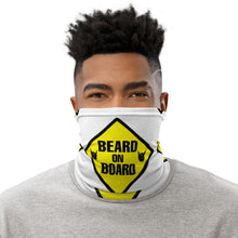 Load image into Gallery viewer, Beard On Board (V1) - Neck Gaiter (white) - Keen Eye Design