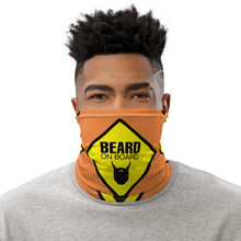 Load image into Gallery viewer, Beard On Board (V2) - Neck Gaiter (orange) - Keen Eye Design