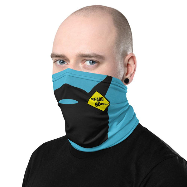 Beard On Board (V3) - Neck Gaiter (blue) - Keen Eye Design