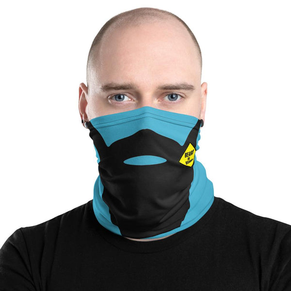 Beard On Board (V3) - Neck Gaiter (blue) - Keen Eye Design