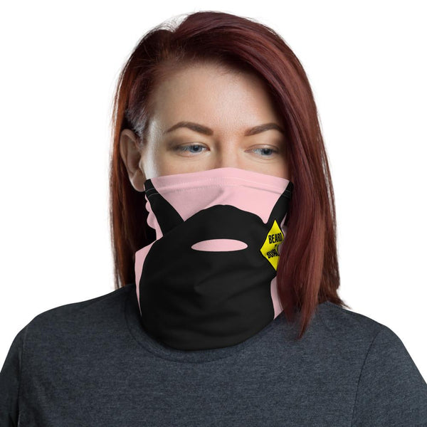 Beard On Board (V3) - Neck Gaiter (pink) - Keen Eye Design