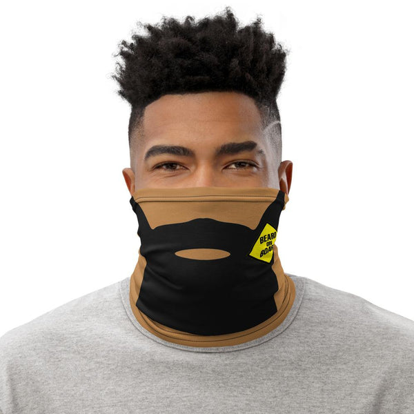 Beard On Board (V3) - Neck Gaiter (tan) - Keen Eye Design