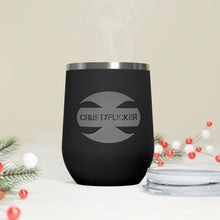 Load image into Gallery viewer, CRUSTYFLICKER Dogtag - 12oz Insulated Wine Tumbler - Keen Eye Design