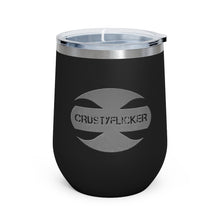 Load image into Gallery viewer, CRUSTYFLICKER Dogtag - 12oz Insulated Wine Tumbler - Keen Eye Design
