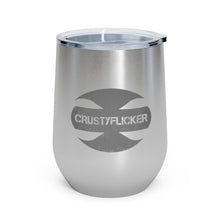 Load image into Gallery viewer, CRUSTYFLICKER Dogtag - 12oz Insulated Wine Tumbler - Keen Eye Design