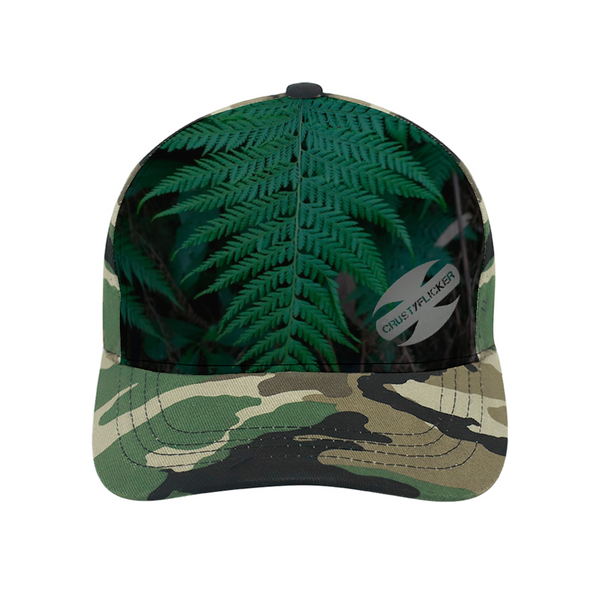 CRUSTYFLICKER Dogtag - Adult Camo Fern Baseball Hat: Classic Athletic Baseball Cap Fitted Adjustable Dad Hat (for Mum too) - Keen Eye Design