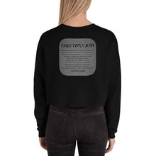 Load image into Gallery viewer, CRUSTYFLICKER Dogtag - Crop Sweatshirt - Keen Eye Design