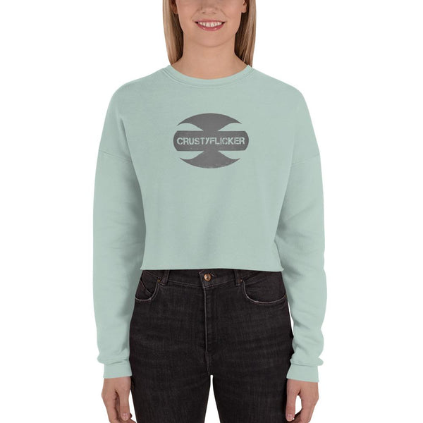 CRUSTYFLICKER Dogtag - Crop Sweatshirt - Keen Eye Design