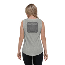 Load image into Gallery viewer, CRUSTYFLICKER Dogtag - Ladies' Cap Sleeve T-Shirt - Keen Eye Design