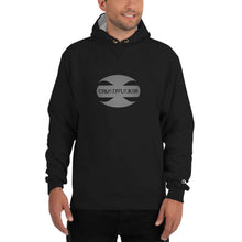 Load image into Gallery viewer, CRUSTYFLICKER Dogtag - Men's Champion Hoodie - Keen Eye Design