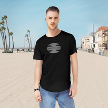Load image into Gallery viewer, CRUSTYFLICKER Dogtag - Men's Premium Jersey Curved Hem Tee - Keen Eye Design