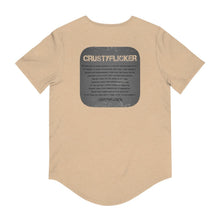 Load image into Gallery viewer, CRUSTYFLICKER Dogtag - Men's Premium Jersey Curved Hem Tee - Keen Eye Design