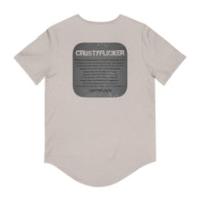 Load image into Gallery viewer, CRUSTYFLICKER Dogtag - Men's Premium Jersey Curved Hem Tee - Keen Eye Design