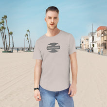 Load image into Gallery viewer, CRUSTYFLICKER Dogtag - Men's Premium Jersey Curved Hem Tee - Keen Eye Design