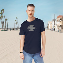 Load image into Gallery viewer, CRUSTYFLICKER Dogtag - Men's Premium Jersey Curved Hem Tee - Keen Eye Design