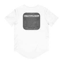 Load image into Gallery viewer, CRUSTYFLICKER Dogtag - Men's Premium Jersey Curved Hem Tee - Keen Eye Design