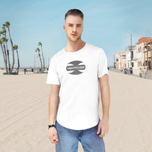 Load image into Gallery viewer, CRUSTYFLICKER Dogtag - Men's Premium Jersey Curved Hem Tee - Keen Eye Design