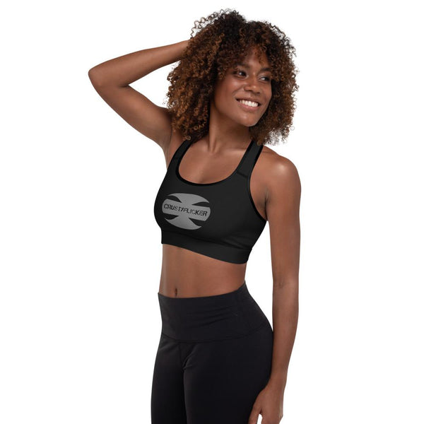 CRUSTYFLICKER Dogtag - Padded Sports Bra - Keen Eye Design