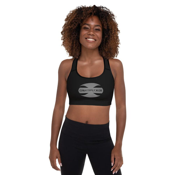 CRUSTYFLICKER Dogtag - Padded Sports Bra - Keen Eye Design