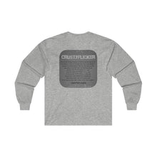 Load image into Gallery viewer, CRUSTYFLICKER Dogtag - Premium Ultra Cotton Long Sleeve Tee - Keen Eye Design
