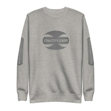 Load image into Gallery viewer, CRUSTYFLICKER Dogtag - Unisex Fleece Pullover (sleeves) - Keen Eye Design