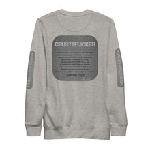 Load image into Gallery viewer, CRUSTYFLICKER Dogtag - Unisex Fleece Pullover (sleeves) - Keen Eye Design