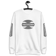 Load image into Gallery viewer, CRUSTYFLICKER Dogtag - Unisex Fleece Pullover (sleeves) - Keen Eye Design