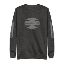 Load image into Gallery viewer, CRUSTYFLICKER Dogtag - Unisex Fleece Pullover (sleeves) - Keen Eye Design