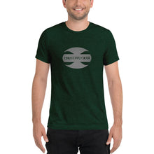 Load image into Gallery viewer, CRUSTYFLICKER Dogtag - Unisex TriBlend T-shirt - Keen Eye Design