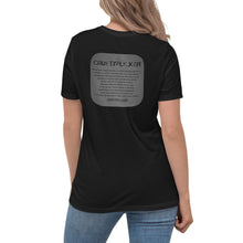 Load image into Gallery viewer, CRUSTYFLICKER Dogtag - Women's Relaxed T-Shirt - Keen Eye Design