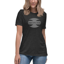 Load image into Gallery viewer, CRUSTYFLICKER Dogtag - Women's Relaxed T-Shirt - Keen Eye Design