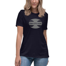 Load image into Gallery viewer, CRUSTYFLICKER Dogtag - Women's Relaxed T-Shirt - Keen Eye Design