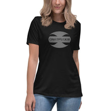 Load image into Gallery viewer, CRUSTYFLICKER Dogtag - Women's Relaxed T-Shirt - Keen Eye Design