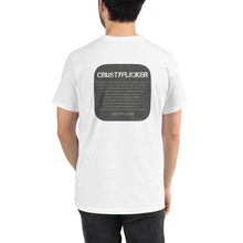 Load image into Gallery viewer, CRUSTYFLICKER 'Greyt' - Unisex Organic T-Shirt - Keen Eye Design