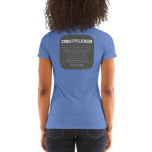 Load image into Gallery viewer, CRUSTYFLICKER 'Greyt'- Women's TriBlend Crew Neck T-shirt - Keen Eye Design