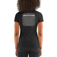 Load image into Gallery viewer, CRUSTYFLICKER 'Greyt'- Women's TriBlend Crew Neck T-shirt - Keen Eye Design