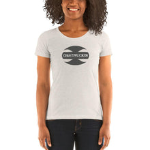 Load image into Gallery viewer, CRUSTYFLICKER 'Greyt'- Women's TriBlend Crew Neck T-shirt - Keen Eye Design