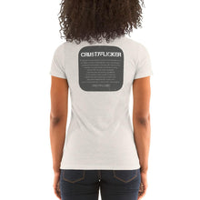 Load image into Gallery viewer, CRUSTYFLICKER 'Greyt'- Women's TriBlend Crew Neck T-shirt - Keen Eye Design
