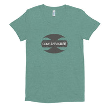 Load image into Gallery viewer, CRUSTYFLICKER 'Greyt'- Women's TriBlend Crew Neck T-shirt - Keen Eye Design
