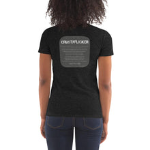 Load image into Gallery viewer, CRUSTYFLICKER 'Greyt'- Women's TriBlend Crew Neck T-shirt - Keen Eye Design