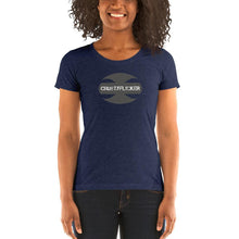 Load image into Gallery viewer, CRUSTYFLICKER 'Greyt'- Women's TriBlend Crew Neck T-shirt - Keen Eye Design