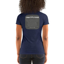 Load image into Gallery viewer, CRUSTYFLICKER 'Greyt'- Women's TriBlend Crew Neck T-shirt - Keen Eye Design