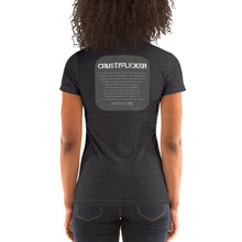 Load image into Gallery viewer, CRUSTYFLICKER 'Greyt'- Women's TriBlend Crew Neck T-shirt - Keen Eye Design