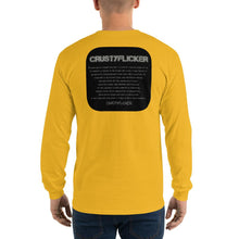 Load image into Gallery viewer, CRUSTYFLICKER - Men’s Long Sleeve Shirt - Keen Eye Design